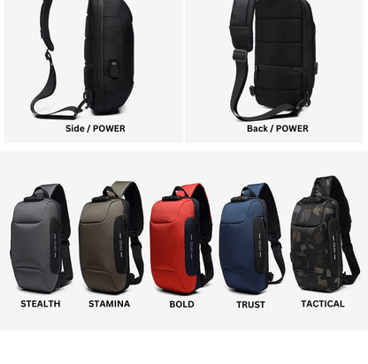 Titan Sling - Ozukostore.com - Waterproof - anti - theft - secure - compact - light - practical - functional - travel - commute - day trip - stylish - trendy